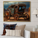 Fantasy Western Wagon In Usa - Old American Cart Canvas Wall Art