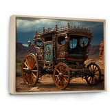 Fantasy Western Wagon In Usa - Old American Cart Canvas Wall Art