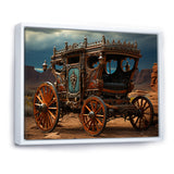 Fantasy Western Wagon In Usa - Old American Cart Canvas Wall Art