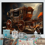 Fantasy Cart Adventure - Old American Cart Canvas Wall Art