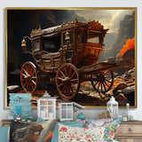 Fantasy Cart Adventure - Old American Cart Canvas Wall Art