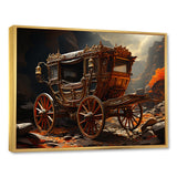 Fantasy Cart Adventure - Old American Cart Canvas Wall Art