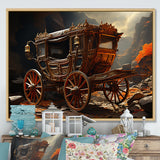 Fantasy Cart Adventure - Old American Cart Canvas Wall Art