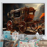 Fantasy Cart Adventure - Old American Cart Canvas Wall Art