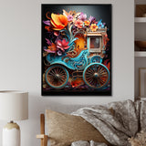 Pop Art Cart Retro - Old American Cart Canvas Wall Art