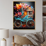 Pop Art Cart Retro - Old American Cart Canvas Wall Art