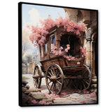 Romantic Wedding Cart Journey - Old American Cart Canvas Wall Art