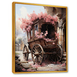 Romantic Wedding Cart Journey - Old American Cart Canvas Wall Art