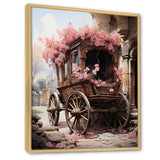 Romantic Wedding Cart Journey - Old American Cart Canvas Wall Art