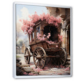 Romantic Wedding Cart Journey - Old American Cart Canvas Wall Art