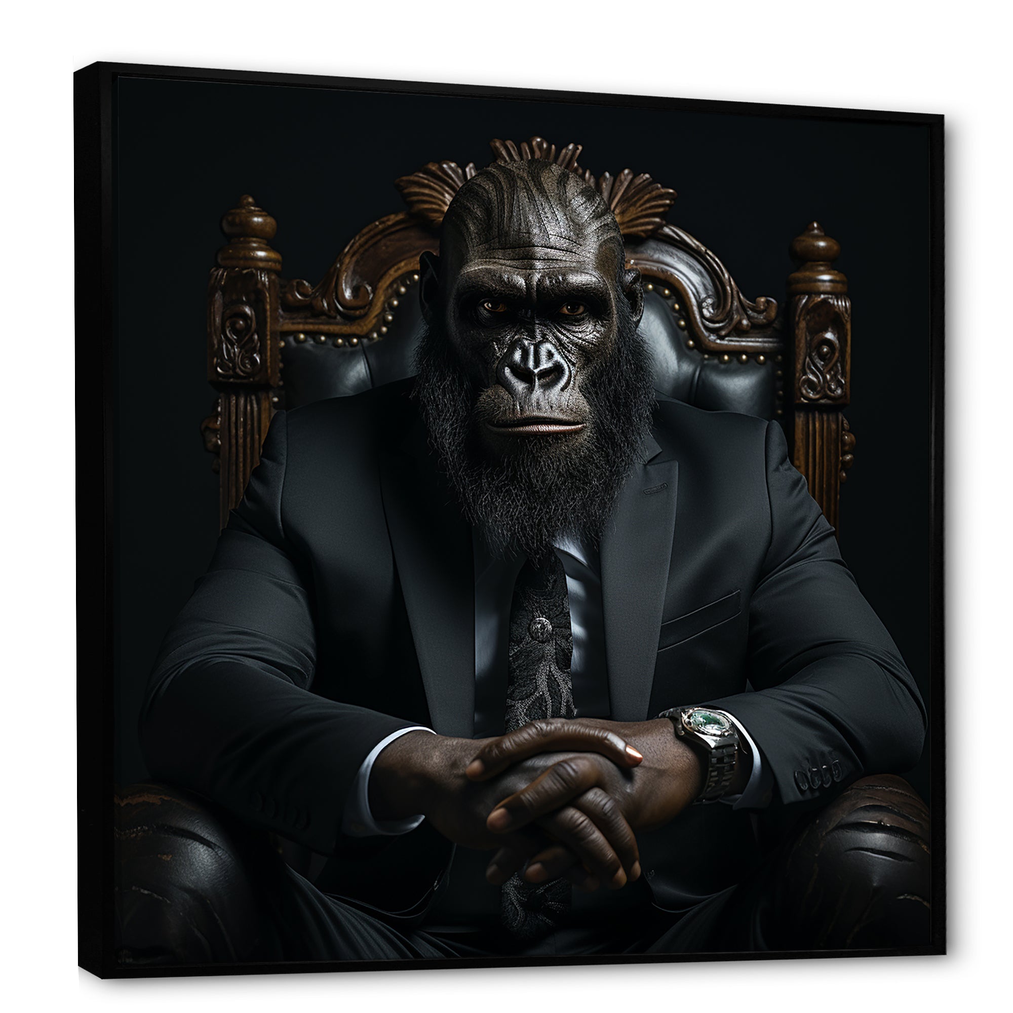 Business Apes In Suit - Orangutan Wall Decor
