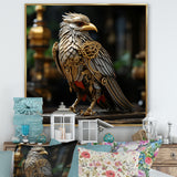 Gold Whimsical Baroque Bird - Bird Wall Decor
