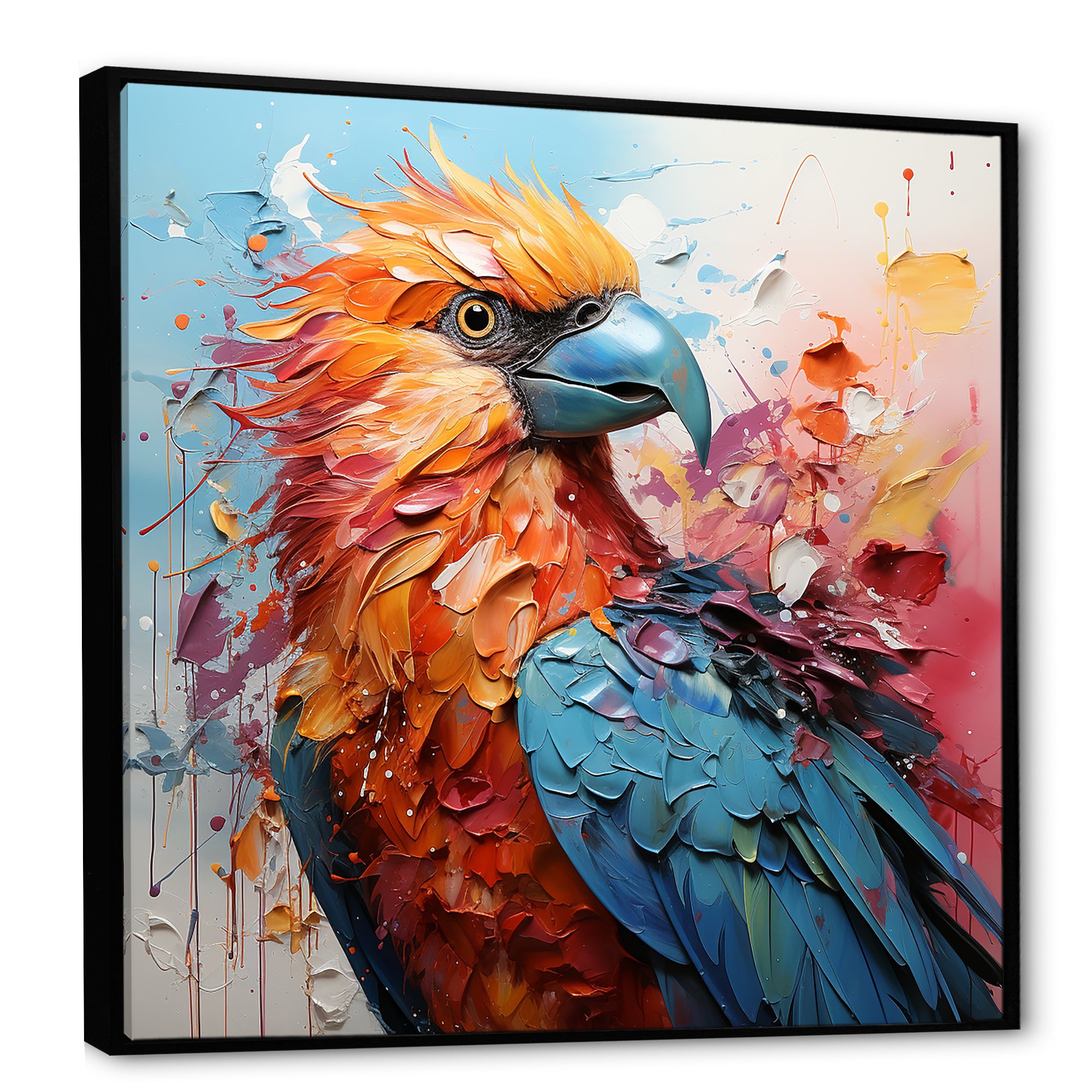 Parrots Colorful Encounters - Parrot Bedroom Wall Art