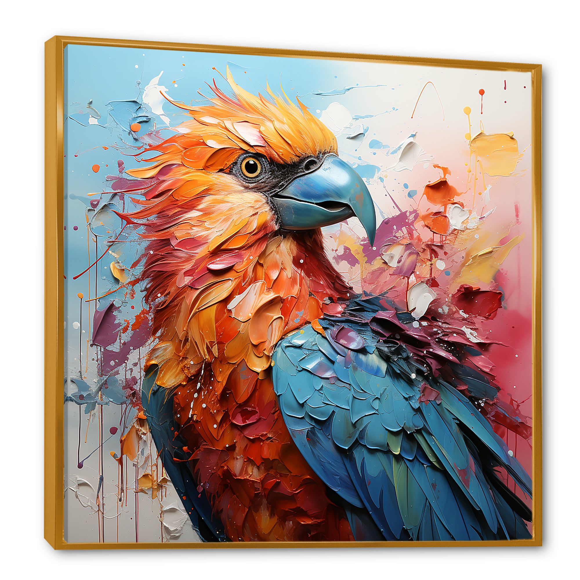 Parrots Colorful Encounters - Parrot Bedroom Wall Art