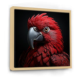 Crimson Elegance Tropical Parrot - Parrot Canvas Wall Art