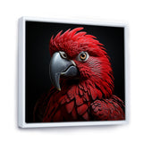 Crimson Elegance Tropical Parrot - Parrot Canvas Wall Art