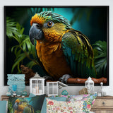 Parrots Emerald Magical Melodies - Parrot Wall Art Prints