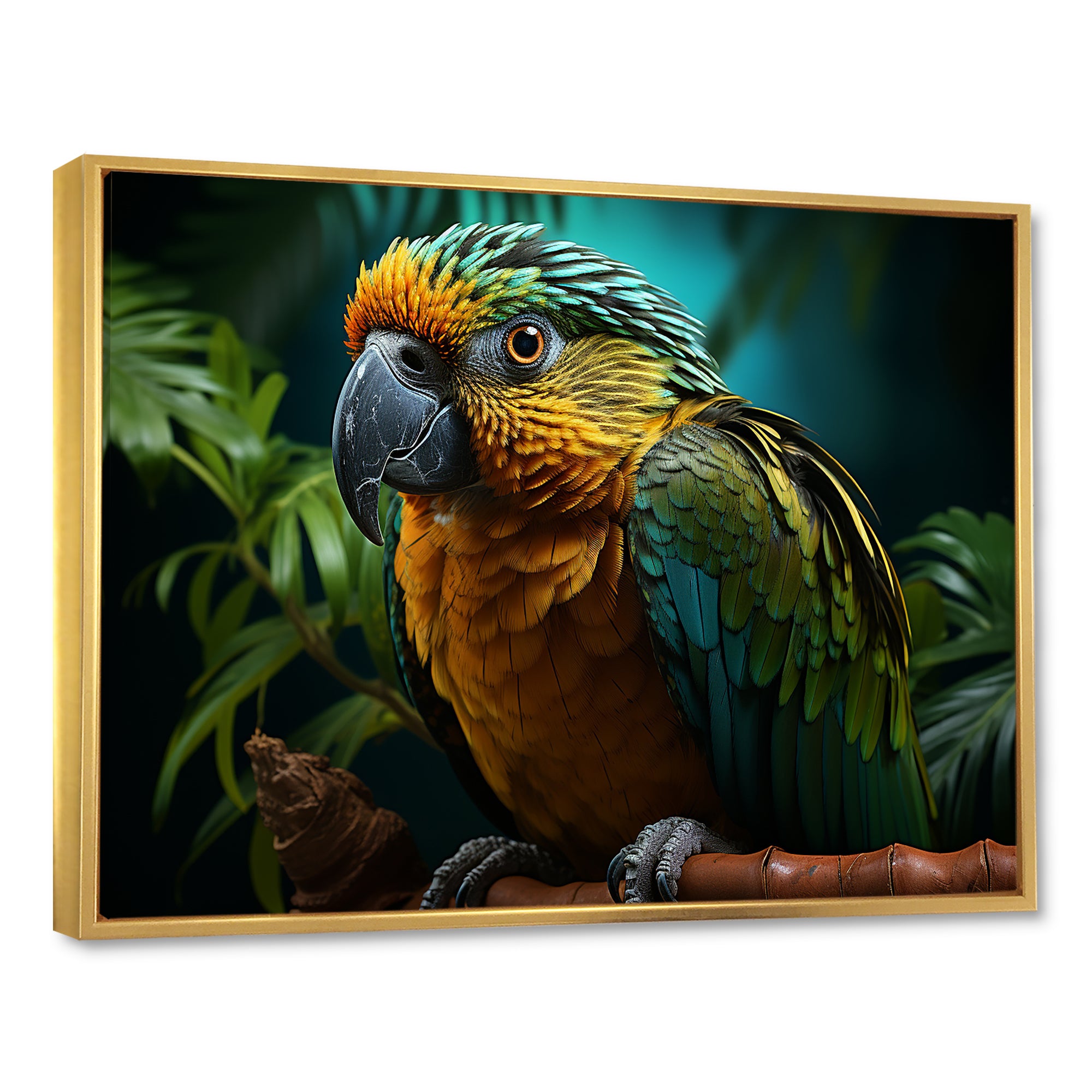 Parrots Emerald Magical Melodies - Parrot Wall Art Prints