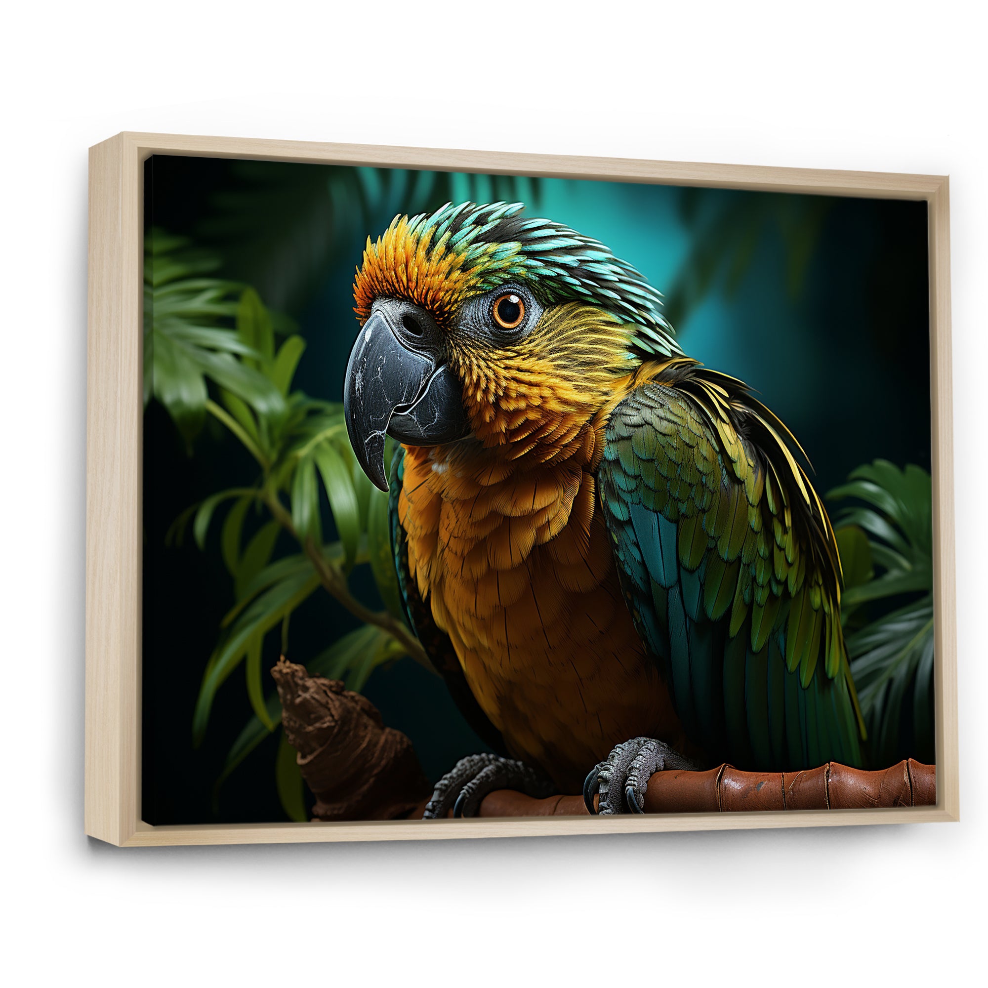 Parrots Emerald Magical Melodies - Parrot Wall Art Prints