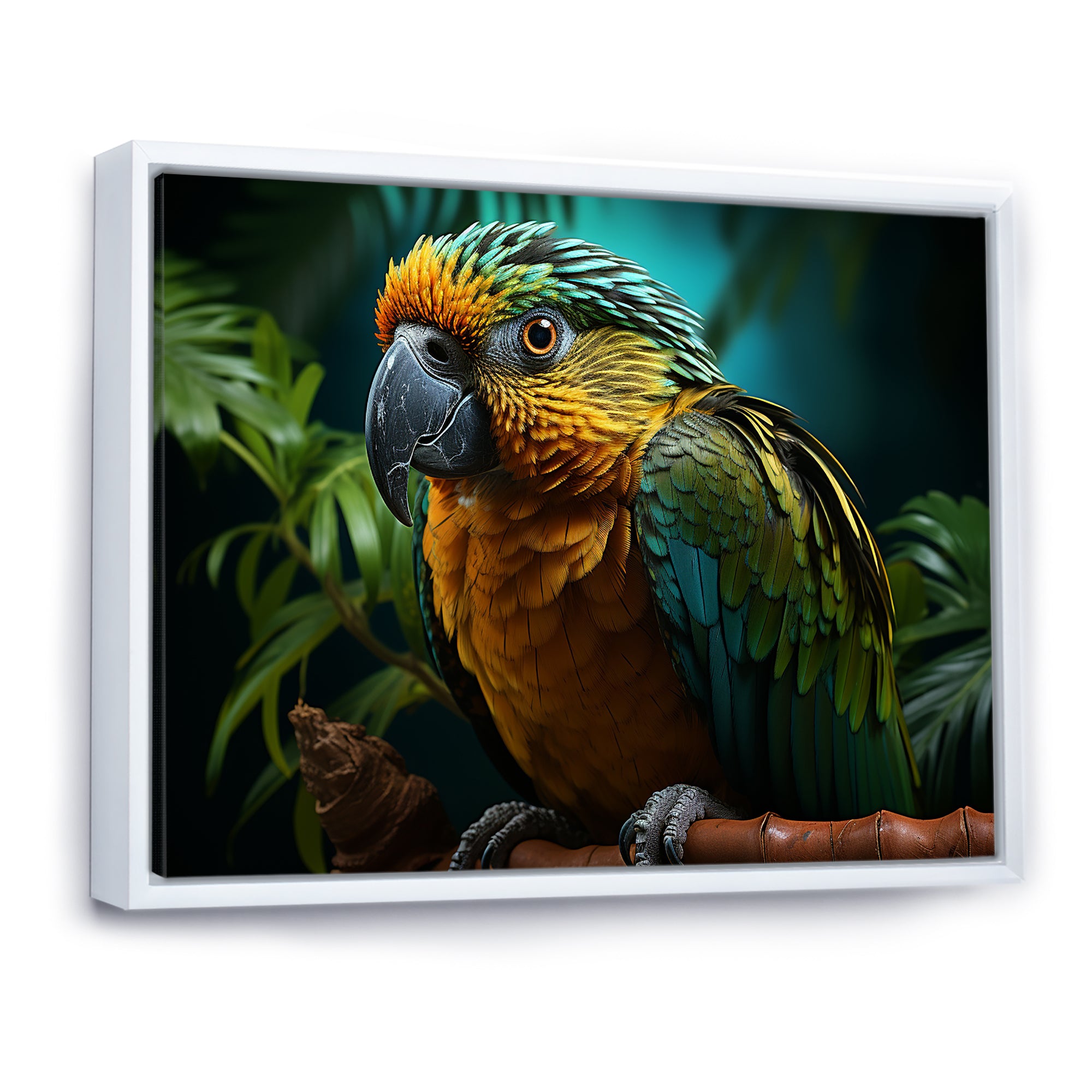 Parrots Emerald Magical Melodies - Parrot Wall Art Prints