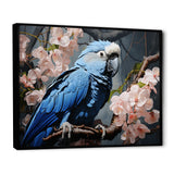 Ephemeral Plumage Charisma - Blue Parrot Wall Art