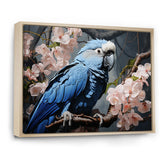 Ephemeral Plumage Charisma - Blue Parrot Wall Art