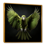 Eternal Winged Elegance - Green Parrot Wall Art