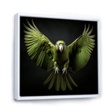 Eternal Winged Elegance - Green Parrot Wall Art