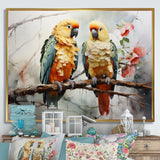 Parrots Ethereal Encounters - Parrot Large Canvas Wall Art