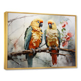 Parrots Ethereal Encounters - Parrot Large Canvas Wall Art