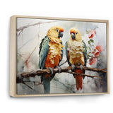 Parrots Ethereal Encounters - Parrot Large Canvas Wall Art