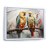 Parrots Ethereal Encounters - Parrot Large Canvas Wall Art