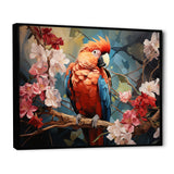 Parrots Harmony In Red - Parrot Framed Canvas Art