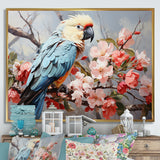 Blue Parrots Exotic Feathered Grace - Parrot Home Decor Art