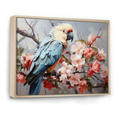 Blue Parrots Exotic Feathered Grace - Parrot Home Decor Art