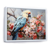 Blue Parrots Exotic Feathered Grace - Parrot Home Decor Art