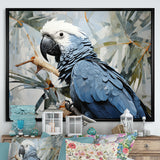 Blue Parrot Tropical Forest Rhapsody - Parrot Wall Art Prints