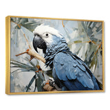Blue Parrot Tropical Forest Rhapsody - Parrot Wall Art Prints