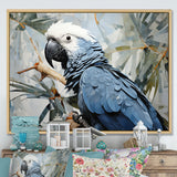 Blue Parrot Tropical Forest Rhapsody - Parrot Wall Art Prints