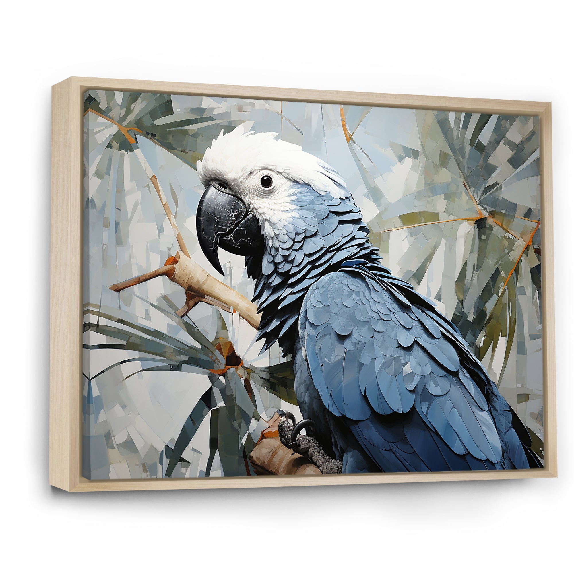 Blue Parrot Tropical Forest Rhapsody - Parrot Wall Art Prints