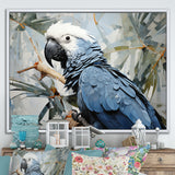 Blue Parrot Tropical Forest Rhapsody - Parrot Wall Art Prints