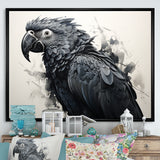 Grey Parrot Feathered Elegance - Gray Parrot Wall Art