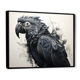 Grey Parrot Feathered Elegance - Gray Parrot Wall Art