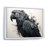 Grey Parrot Feathered Elegance - Gray Parrot Wall Art