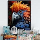 Yellow And Blue Parrots Radiant Plumage Sunset - Parrot Large Canvas Wall Art