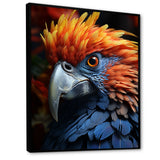Yellow And Blue Parrots Radiant Plumage Sunset - Parrot Large Canvas Wall Art