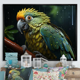 Green And Yellow Parrots Rainforest Chorus - Parrot Wall Art Prints