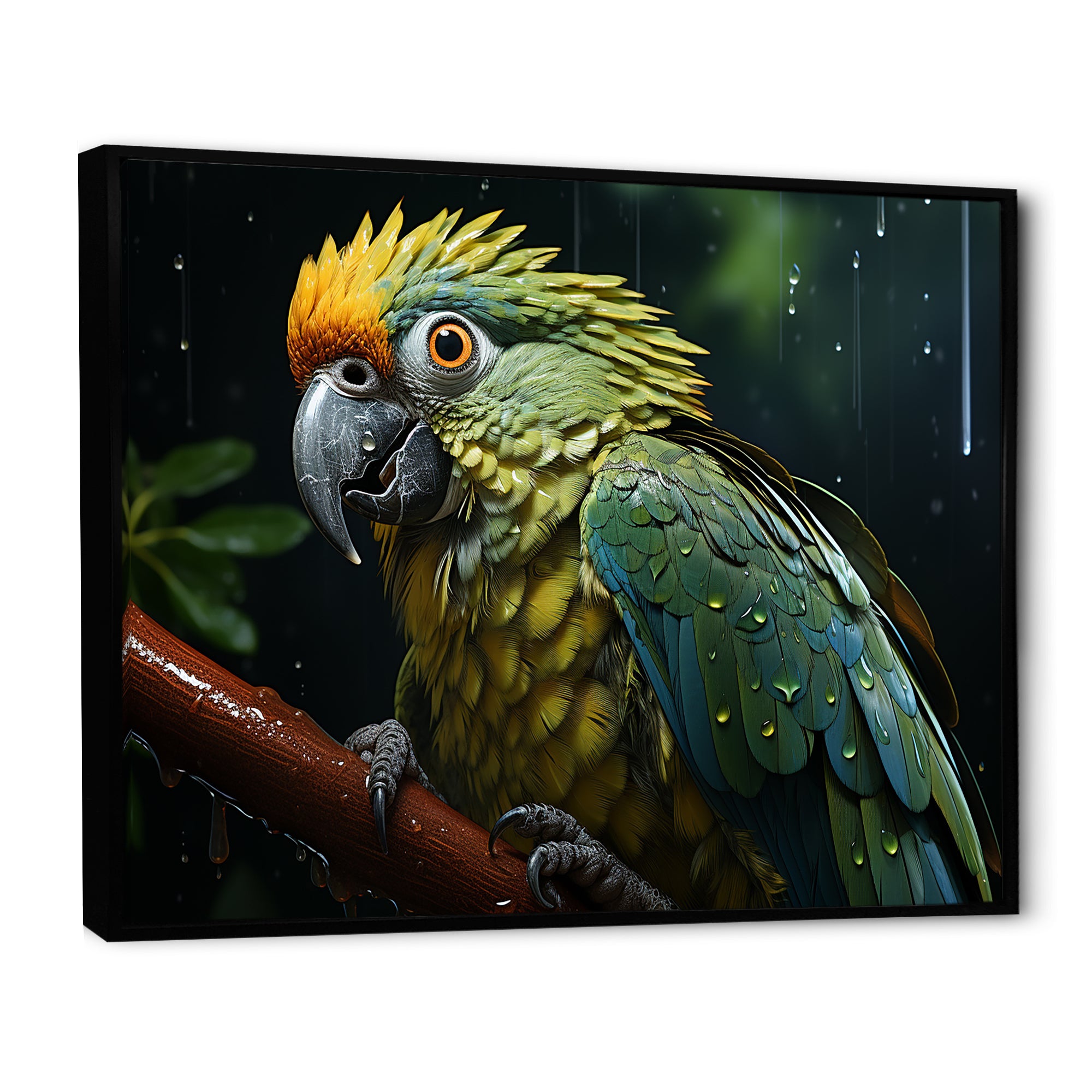 Green And Yellow Parrots Rainforest Chorus - Parrot Wall Art Prints