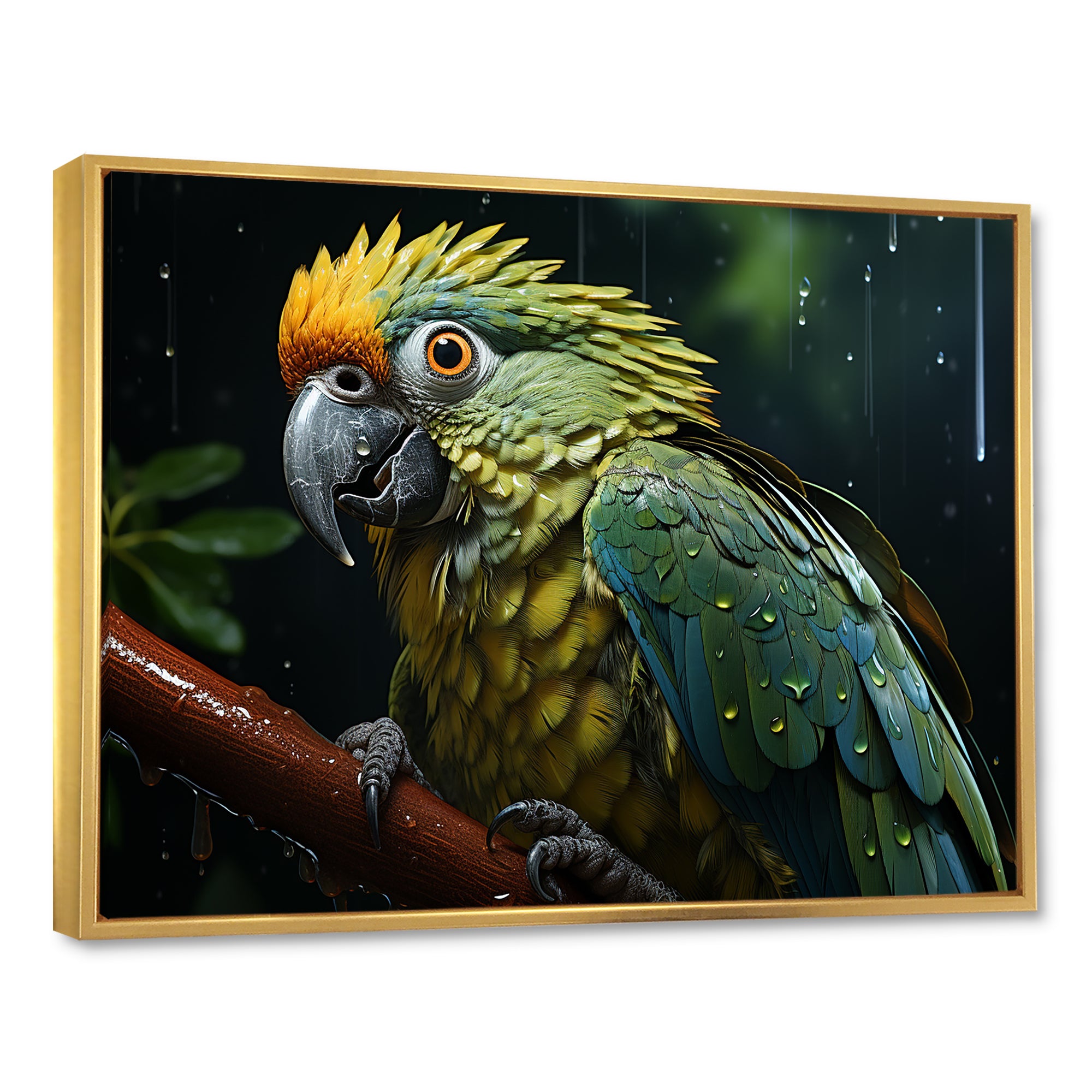 Green And Yellow Parrots Rainforest Chorus - Parrot Wall Art Prints