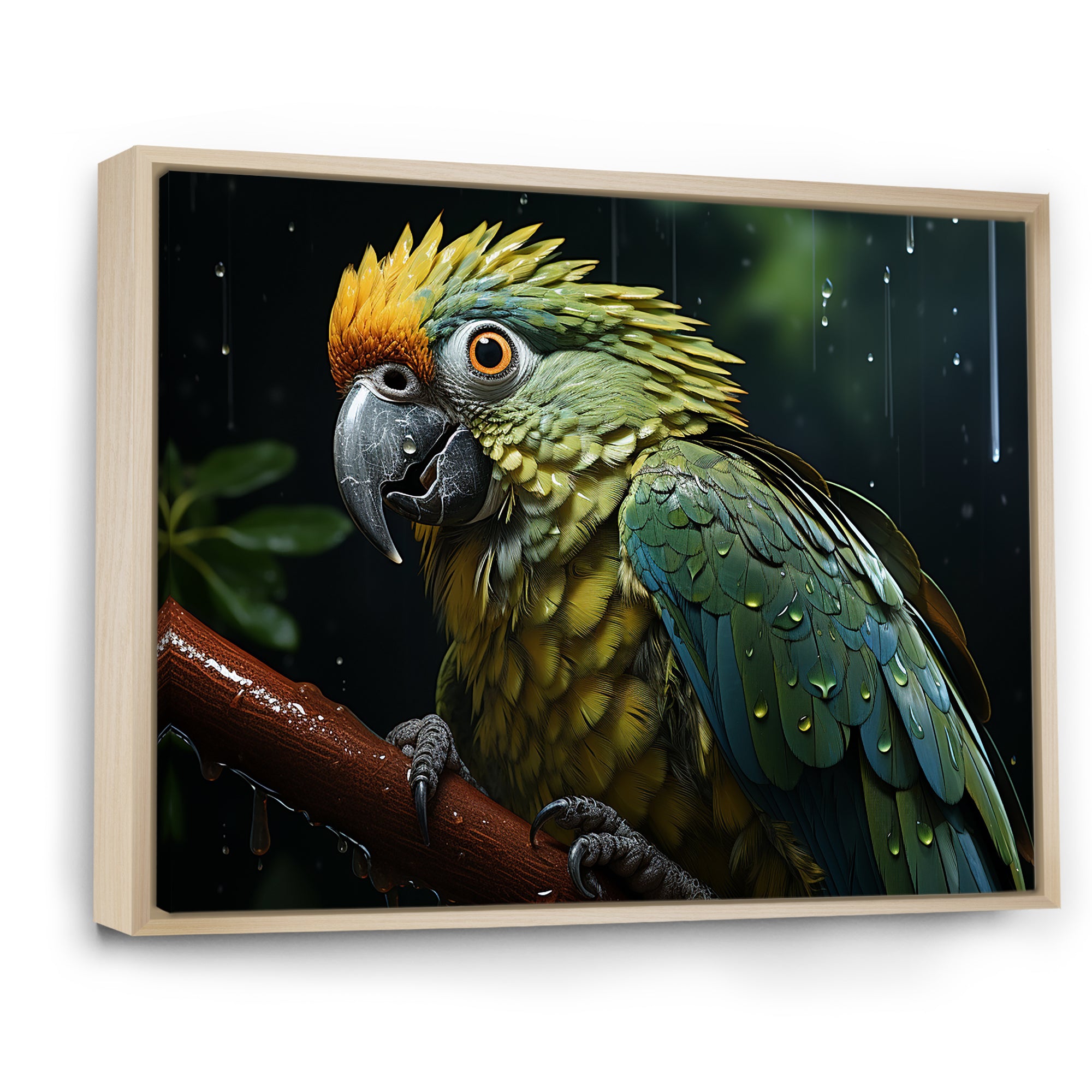 Green And Yellow Parrots Rainforest Chorus - Parrot Wall Art Prints